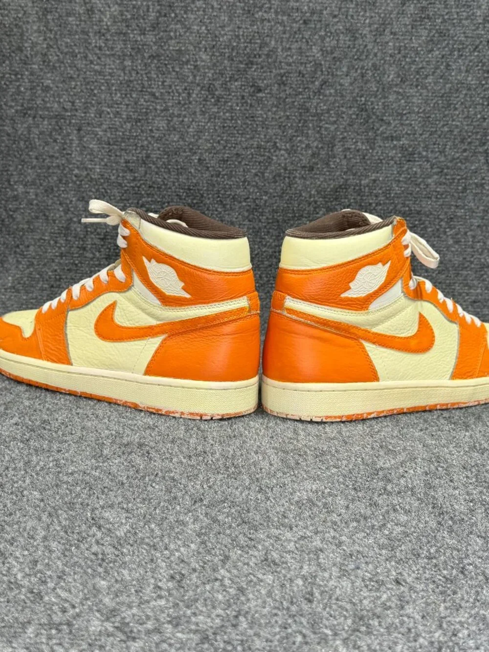 Jordan 1 Retro High OG Shoes Men 8.5 Custom burnt Orange Rustic Athletic Sneaker